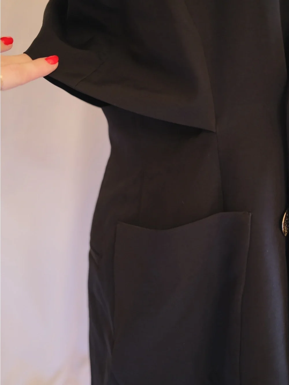 Zara Black Tuxedo Style Romper Tailored Blazer Playsuit S - Picture 6 of 10